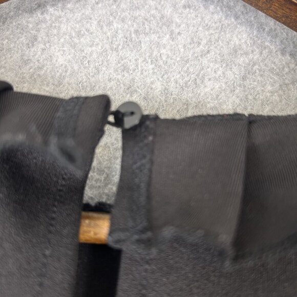 Zara Mini Dress Women's Large Black Flared Ruffle Stretch Keyhole Back Modern - Picture 10 of 10